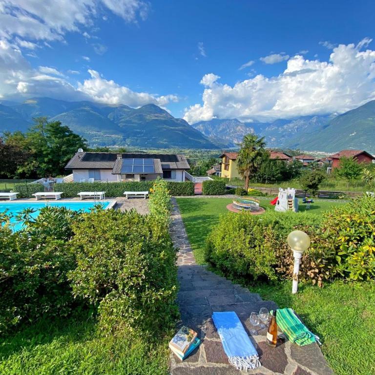 Sole 4 Garten Ferienwohnung mit Pool EG - Appartamento con Vista Lago - 14