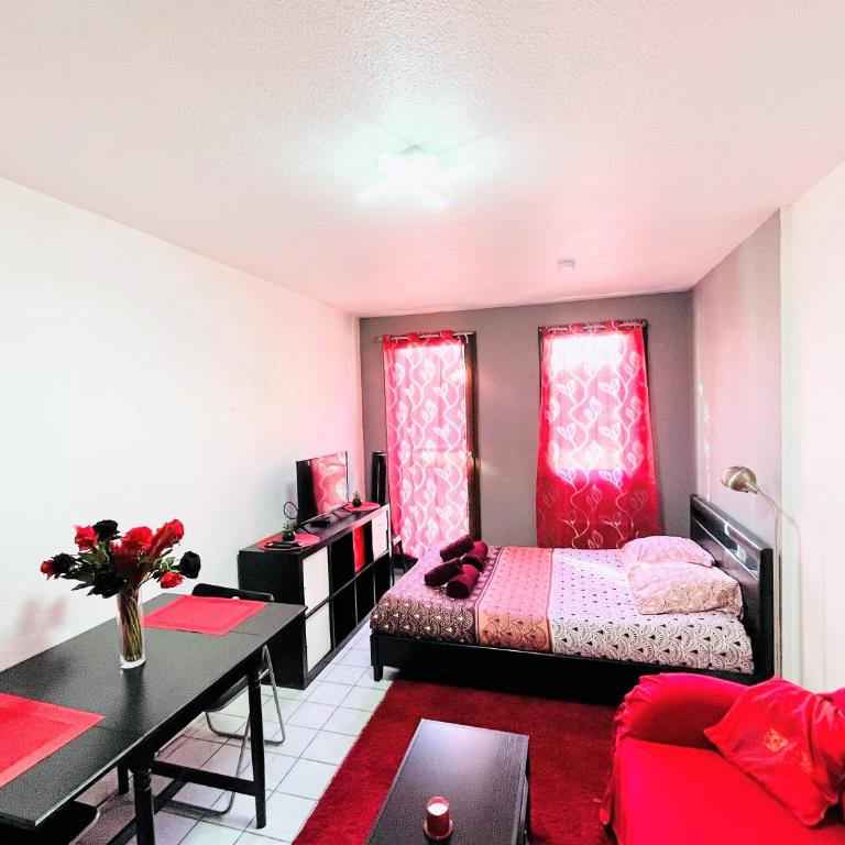 Le Red Escape à 15min du centre avec parking privé gratuit - Apartamento Estudio - 5