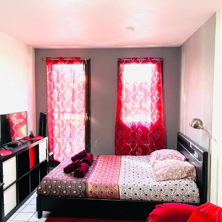Le Red Escape à 15min du centre avec parking privé gratuit - Apartamento Estudio - 10