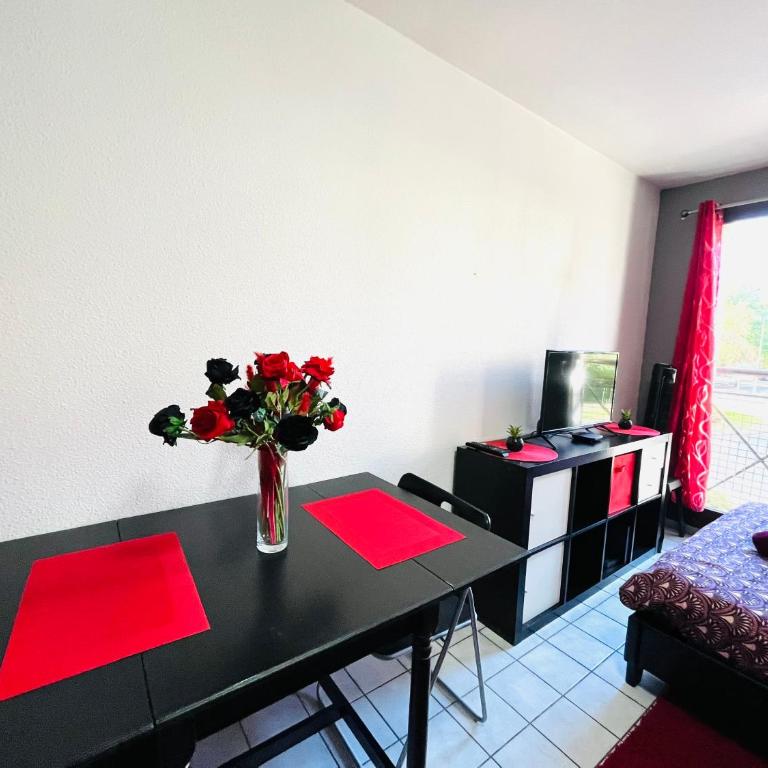 Le Red Escape à 15min du centre avec parking privé gratuit - Apartamento Estudio - 18