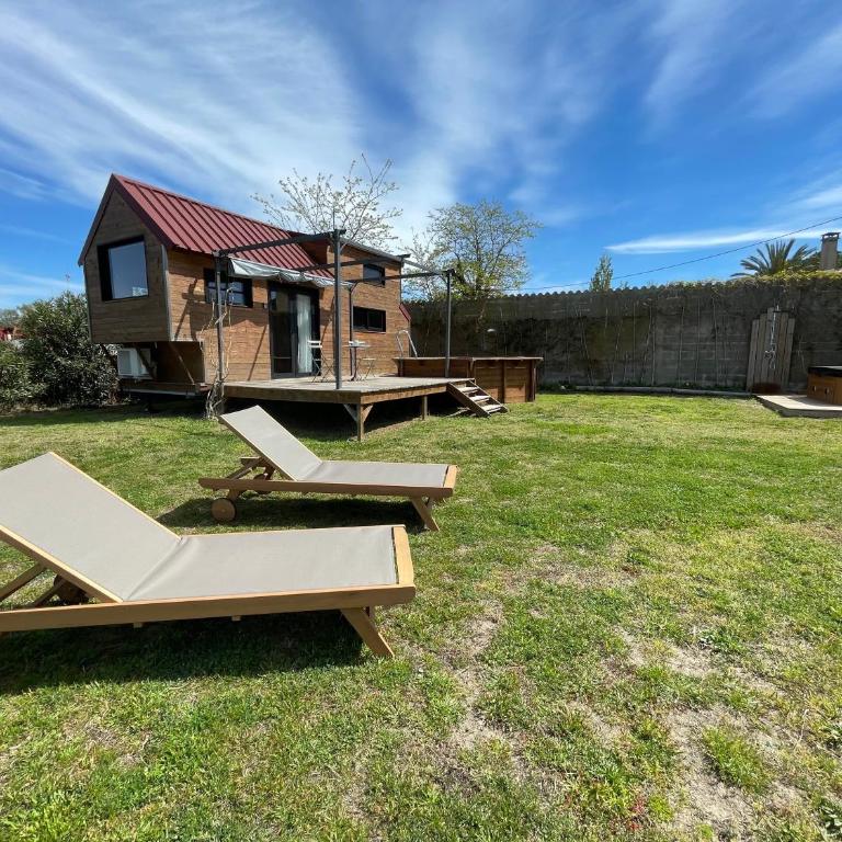 myinsolite - Tiny-house, jacuzzi, brasero, piscine - Chalet 1 Chambre - 2