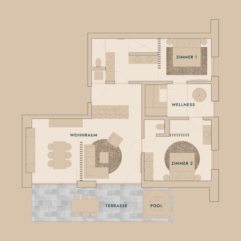 4Monkeys Apartments - Apartment mit 2 Schlafzimmern - 7
