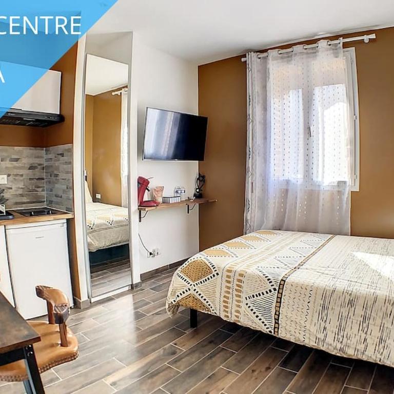 STUDIO GARE AMIENS TOUT ÉQUIPÉ NETFLIX WIFI 2PERS - Appartement 1 Chambre - 1