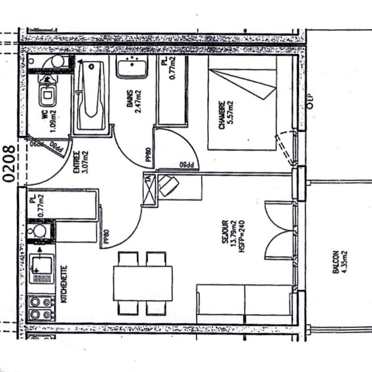 Appartement 2/4 pers, Résidence 4* Les Hauts de Valmeinier, Centre station - Appartement 1 Chambre - 13
