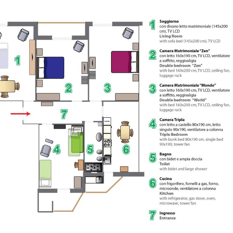 Maipiusenza House - Appartamento con 3 Camere da Letto - 22