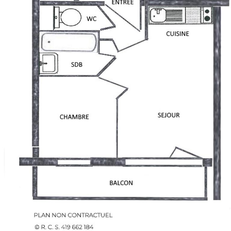 Appartement classique 4 pers. aux Menuires, balcon sud - FR-1-452-253 - Appartamento (4 Adulti) - 3