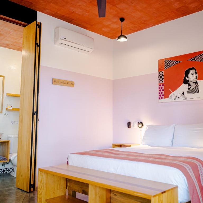 Hotel con Corazón Oaxaca - Habitación con cama grande - 5