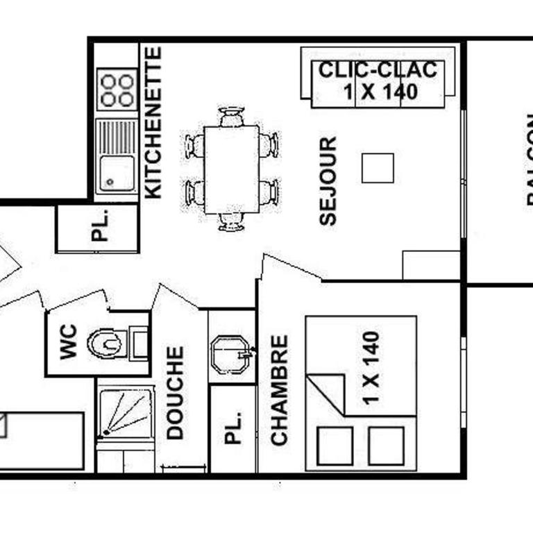 Appartement 2 pièces Les Saisies, 6 personnes, près des pistes - Appartamento con 1 Camera da Letto - 3