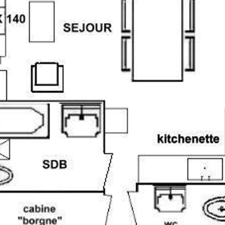 Appartement 2 pièces Les Saisies, 6 pers., balcon sud - Apartment mit 1 Schlafzimmer - 4