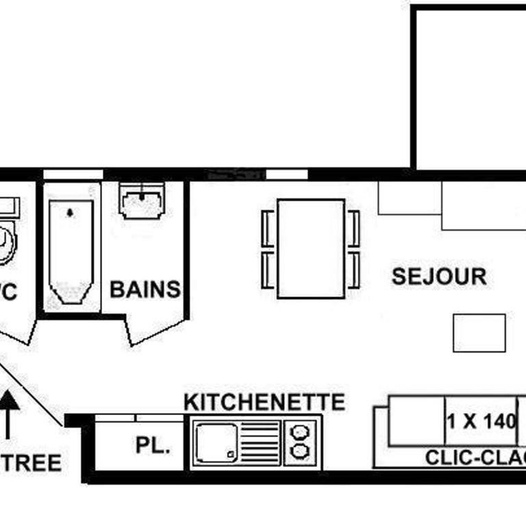 Appartement 2 pièces pour 4 personnes aux Saisies - Appartement 1 Chambre - 2
