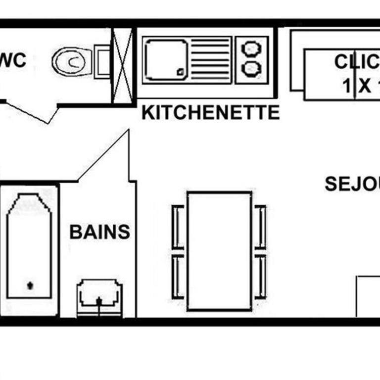 Studio confortable Les Saisies pour 4 pers, près des commerces - Appartement 1 Chambre - 2