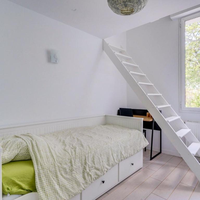 Bordeaux centre, Appartement privatif et chambres privées, piscine, parking - Chambre Double ou Lits Jumeaux Économique - 3