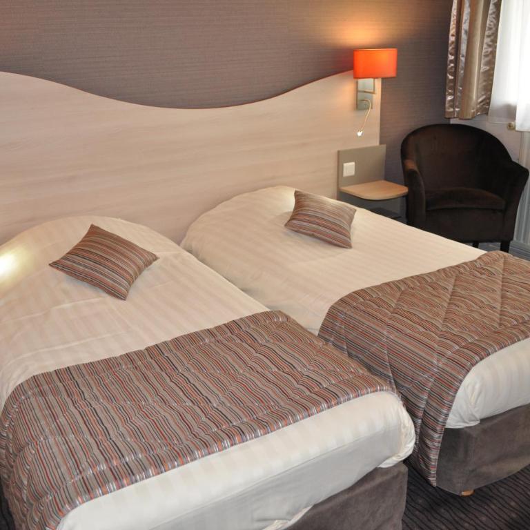 Logis Hôtel Au Tambour - Chambre Lits Jumeaux - 1