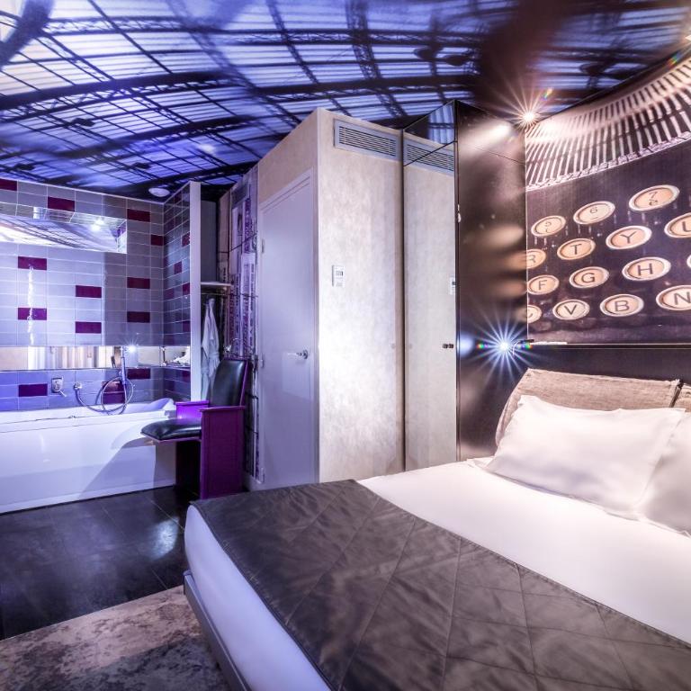 Apostrophe Hôtel - Chambre Double Balneo avec Baignoire de Chromothérapie - 1