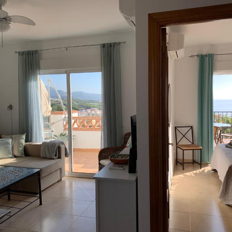 Playa Burriana, Stor terass, havsutsikt, pool - Apartamento de 2 dormitorios - 18