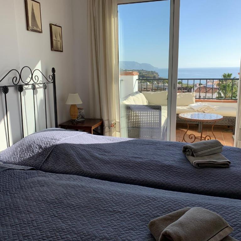 Playa Burriana, Stor terass, havsutsikt, pool - Apartamento de 2 dormitorios - 41