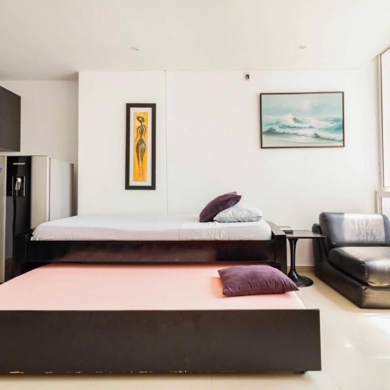 Apartamento con piscina a una cuadra de la playa - Apartamento de 1 dormitorio - 10