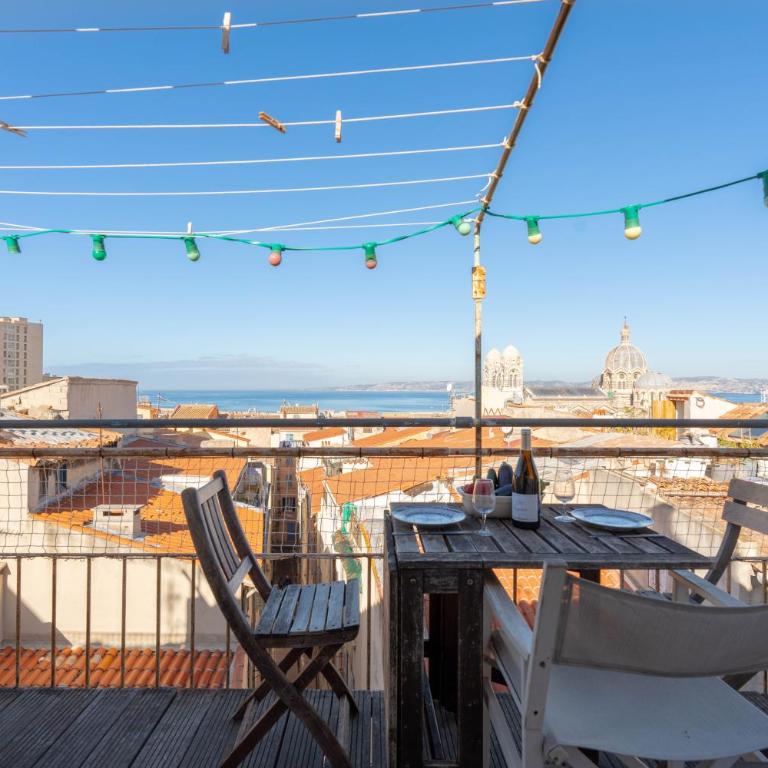 Terrasse vue mer & quartier historique Vieux Port - Appartement 1 Chambre - 9