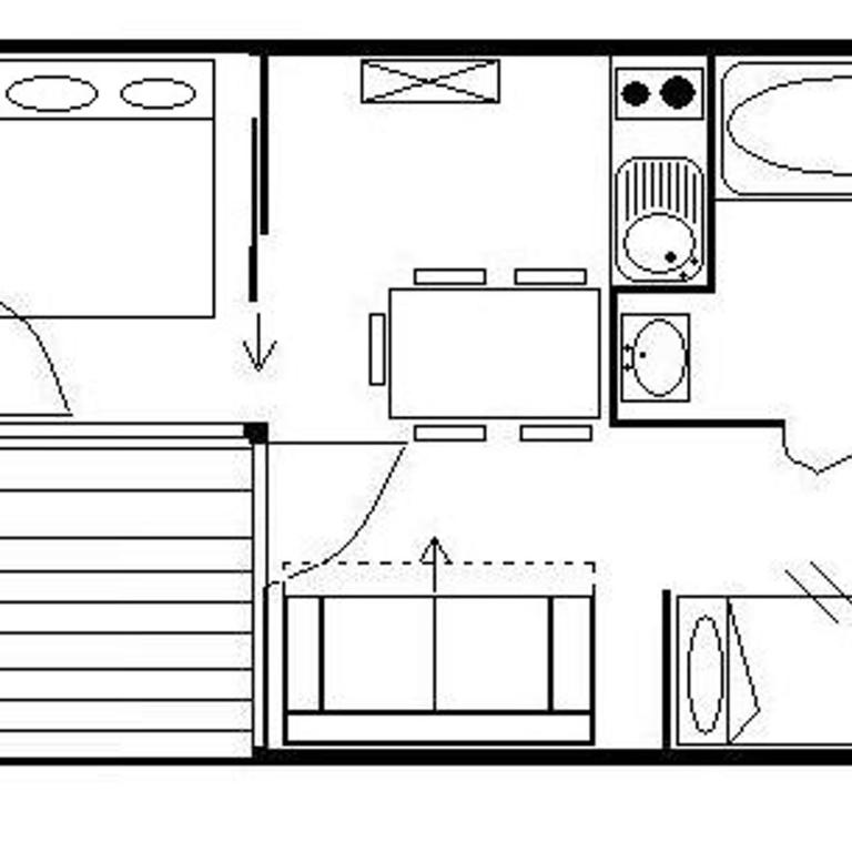 Studio cosy aux Menuires - Ski aux pieds avec balcon et parking - FR-1-344-910 - Apartamento - 2