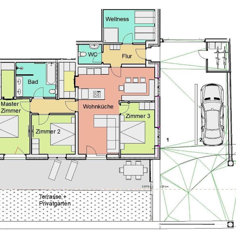 Kaiserresidenz Ellmau - Apartment mit 3 Schlafzimmern und Dusche - 7