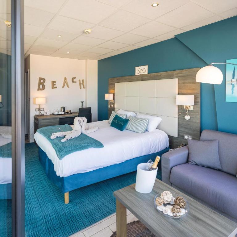 The Originals Boutique, Hôtel Neptune, Berck-sur-Mer - Suite Supérieure - Vue sur Mer - 6