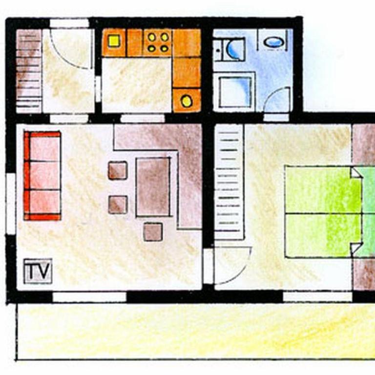 Ferienwohnungen Hennenmühle - Apartment mit 1 Schlafzimmer - 3