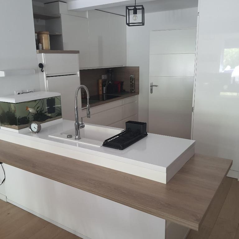 Jolie suite parentale, chambre et salle d'eau, avec son coin de verdure à 5 minutes à pied du centre ville - Chambre Double avec Salle de Bains Privative - 16