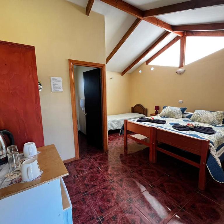 Camping Hostal Tipanie Moana Aeropuerto Centro - Habitación Estándar - 1 cama grande - 2