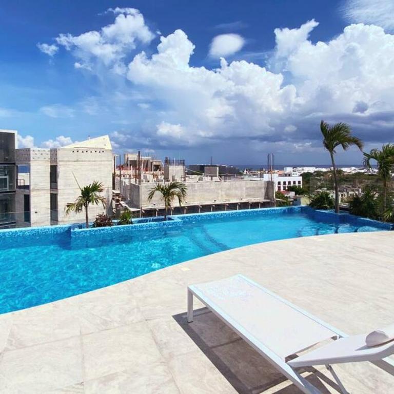 Playa del Carmen Downtown Studio with Rooftop Pool - Walk to 5th Ave & the Beach - Estudio con cama extragrande y sofá cama - 31