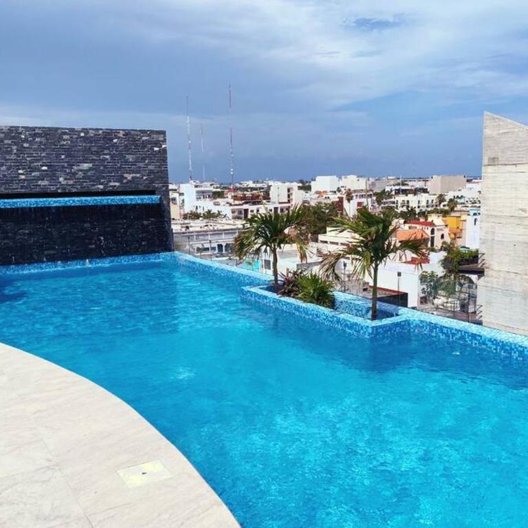 Playa del Carmen Downtown Studio with Rooftop Pool - Walk to 5th Ave & the Beach - Estudio con cama extragrande y sofá cama - 37
