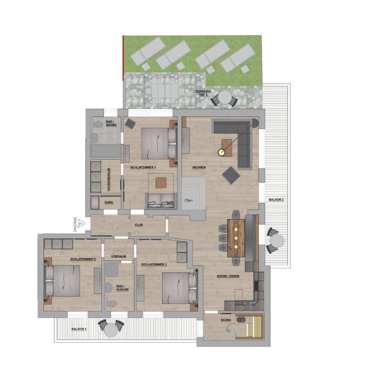 KUCKUCK Hinterthal by we rent, Hochkönig Card included - Three-Bedroom Apartment - 1