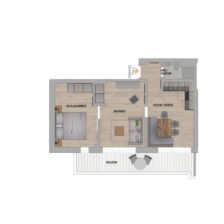 KUCKUCK Hinterthal by we rent, Hochkönig Card included - One-Bedroom Apartment with Balcony - 1