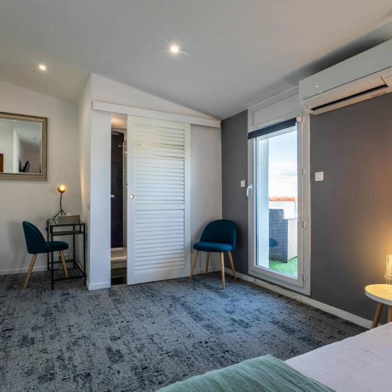 Hôtel Le Mistral - Chambre Quadruple avec Terrasse - Vue sur Mer - 5