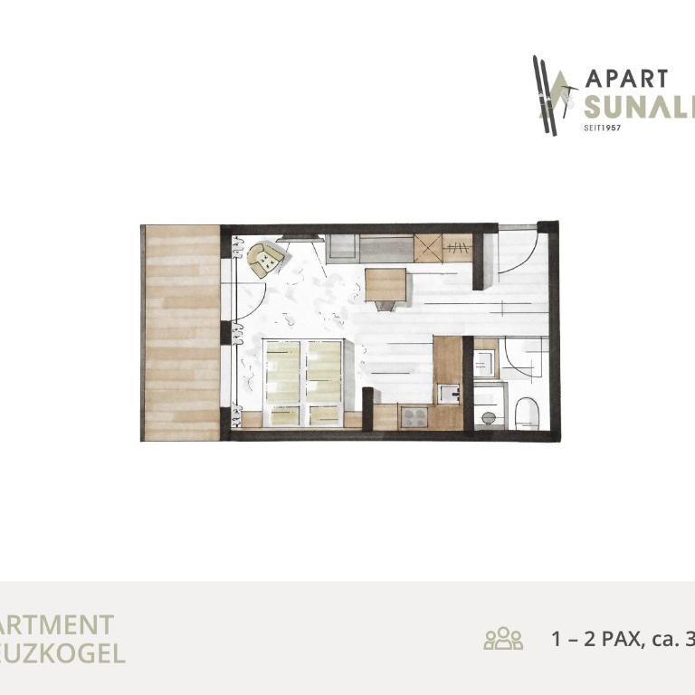 Apart SunAlpin - Comfort Studio (2 Erwachsene) - 6