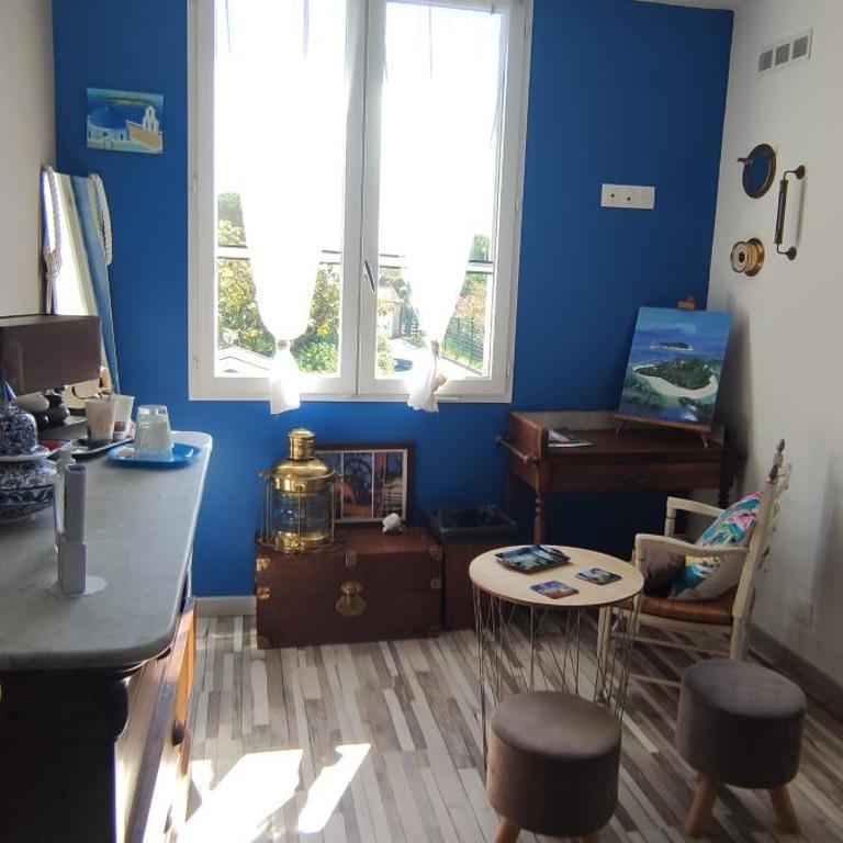 chambres côté plage, aperçu mer, proche aéroport, climatisées et parking gratuit - Chambre Double avec Salle de Bains Commune - 9