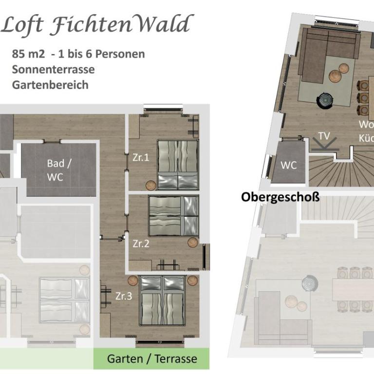 vomLandl Natur Lofts & Apartments Leogang - Haus mit 3 Schlafzimmern - 3