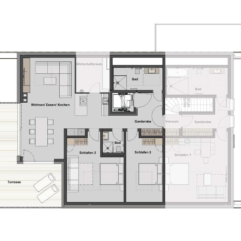 Tanners Chalet Apartments - Apartment mit 2 Schlafzimmern - 9