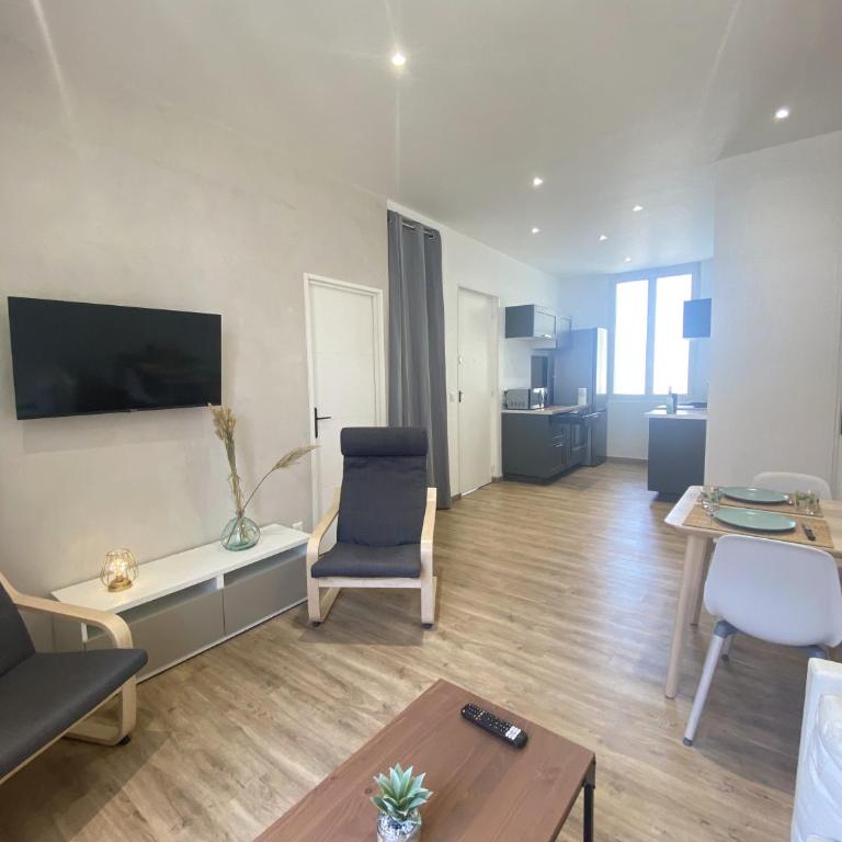 La Clé Clim, Wifi, Vue Port et Balcon - Apartment mit 3 Schlafzimmern - 11