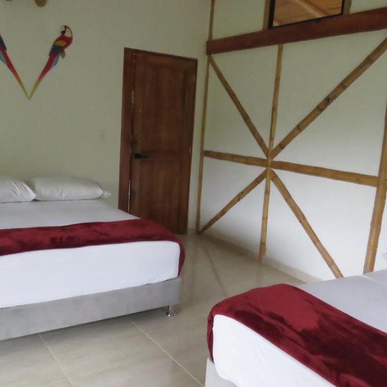 Las cabañas del escobo-CABAÑA GUACAMAYAS - Quadruple Room with Mountain View - 6
