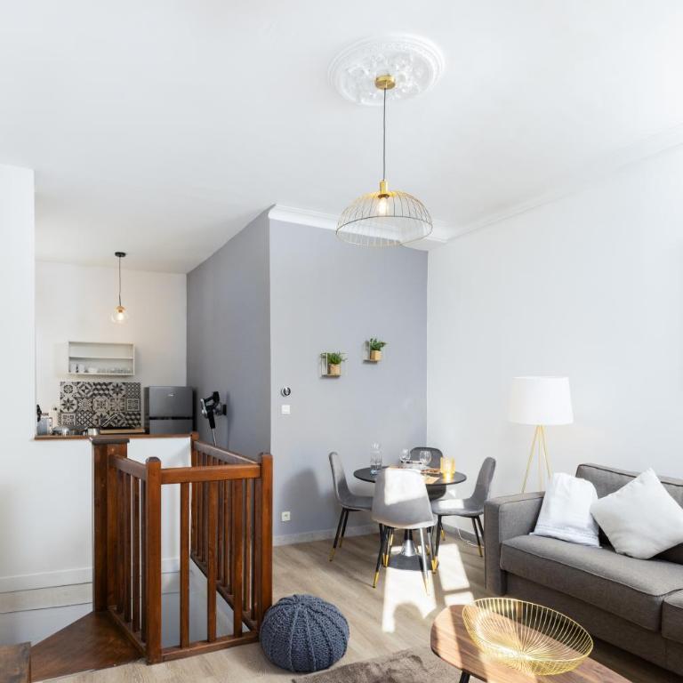 N1 Des Études Cosy Duplex Netflix Balcon ConciergerieDameCarcas - One-Bedroom Apartment with Balcony - 6