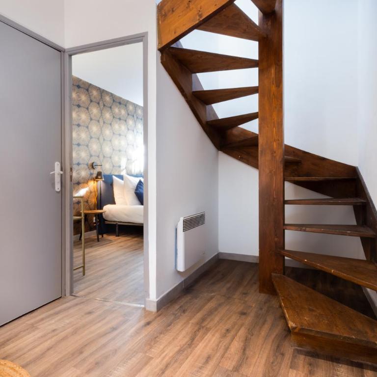 N1 Des Études Cosy Duplex Netflix Balcon ConciergerieDameCarcas - One-Bedroom Apartment with Balcony - 8