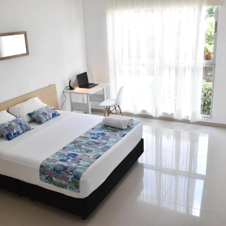 Color House Santa Marta - Habitación Doble con vistas a la piscina - 6