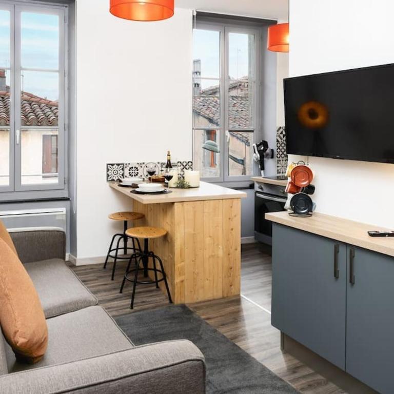 N2 des Études Cosy Hypercentre Wifi ConciergerieDameCarcas - Apartamento - 6