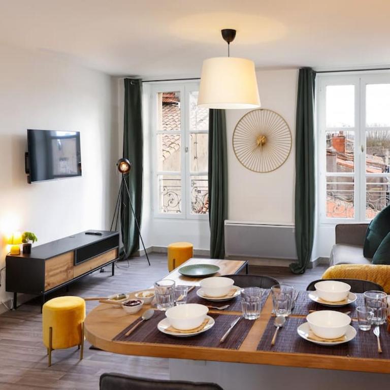 N3 des Études Duplex Hypercentre Wifi ConciergerieDameCarcas - Appartement 3 Chambres - 5