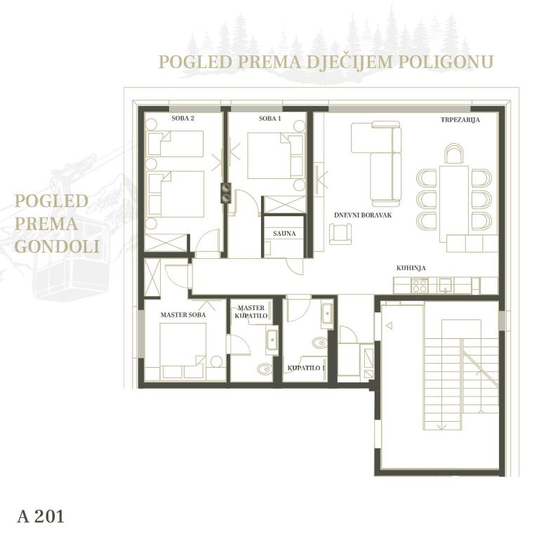 Galeria Jahorina Luxury Ski Apartments and Restaurant - Superior Apartment with Sauna - 15