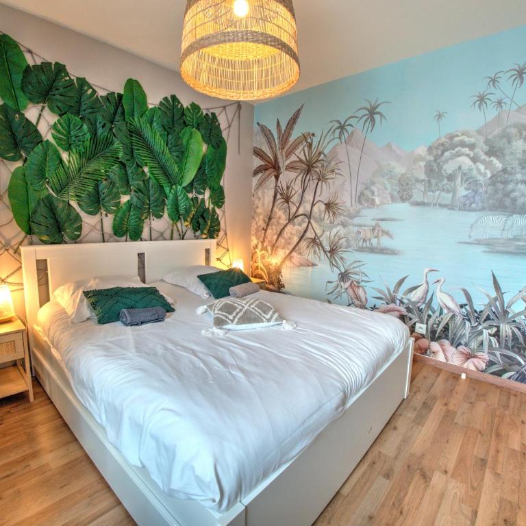 ☆ L'Exotique ☆ 2 chambres ☆ NETFLIX ☆ - Appartement 2 Chambres Deluxe avec Balcon - 5