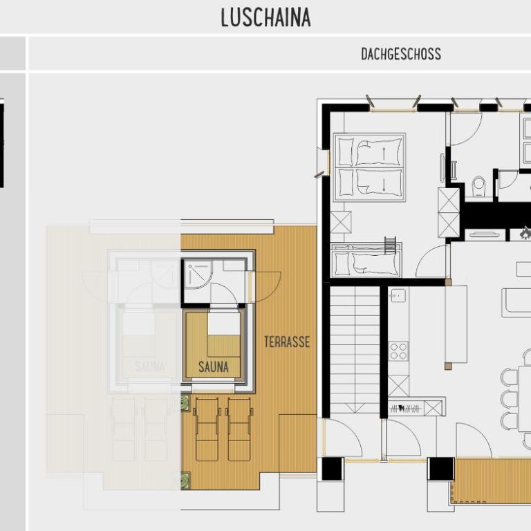Chesa Muntanella - Appartamento con 3 Camere da Letto e Sauna - 1