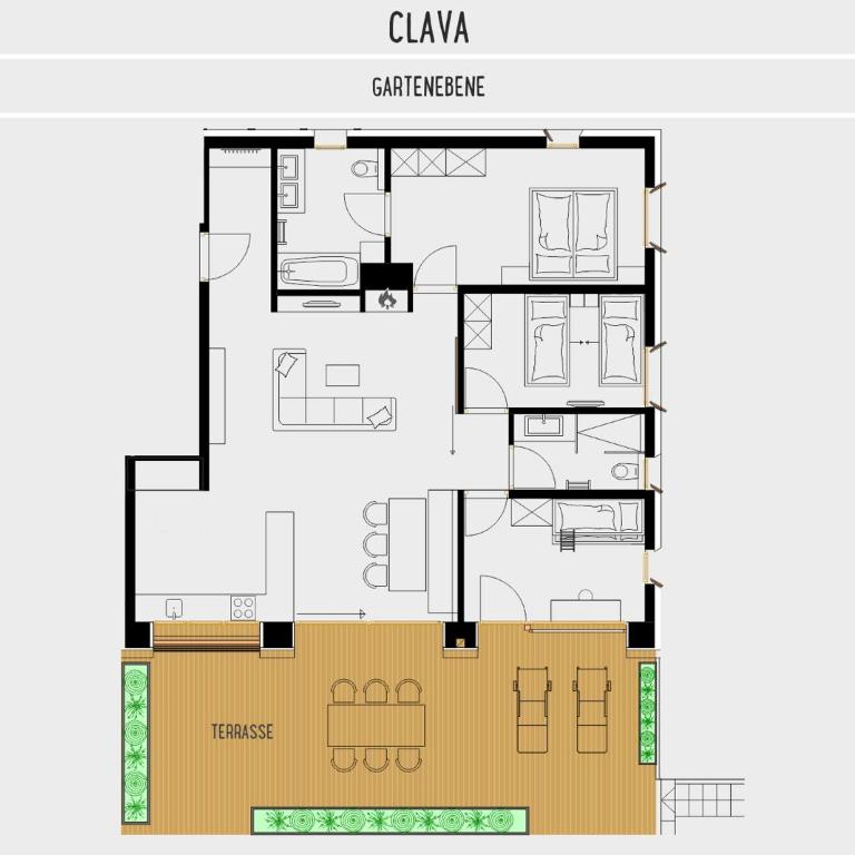 Chesa Muntanella - Appartamento con 3 Camere da Letto e Terrazza - 5