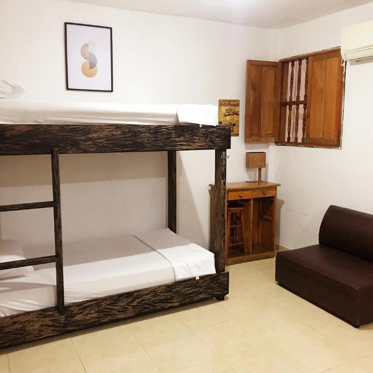 Pachamama Hostel Cartagena - Litera en habitación compartida mixta - 1