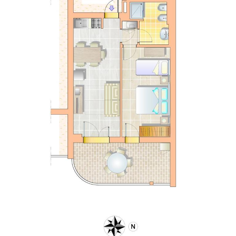 Residence Serenissima - Appartamento con 1 Camera da Letto (5 Adulti) - 1